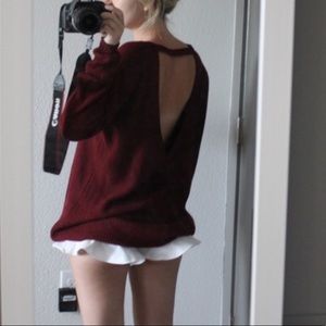 Long Urban Outfitters Open Back Sweater Dress